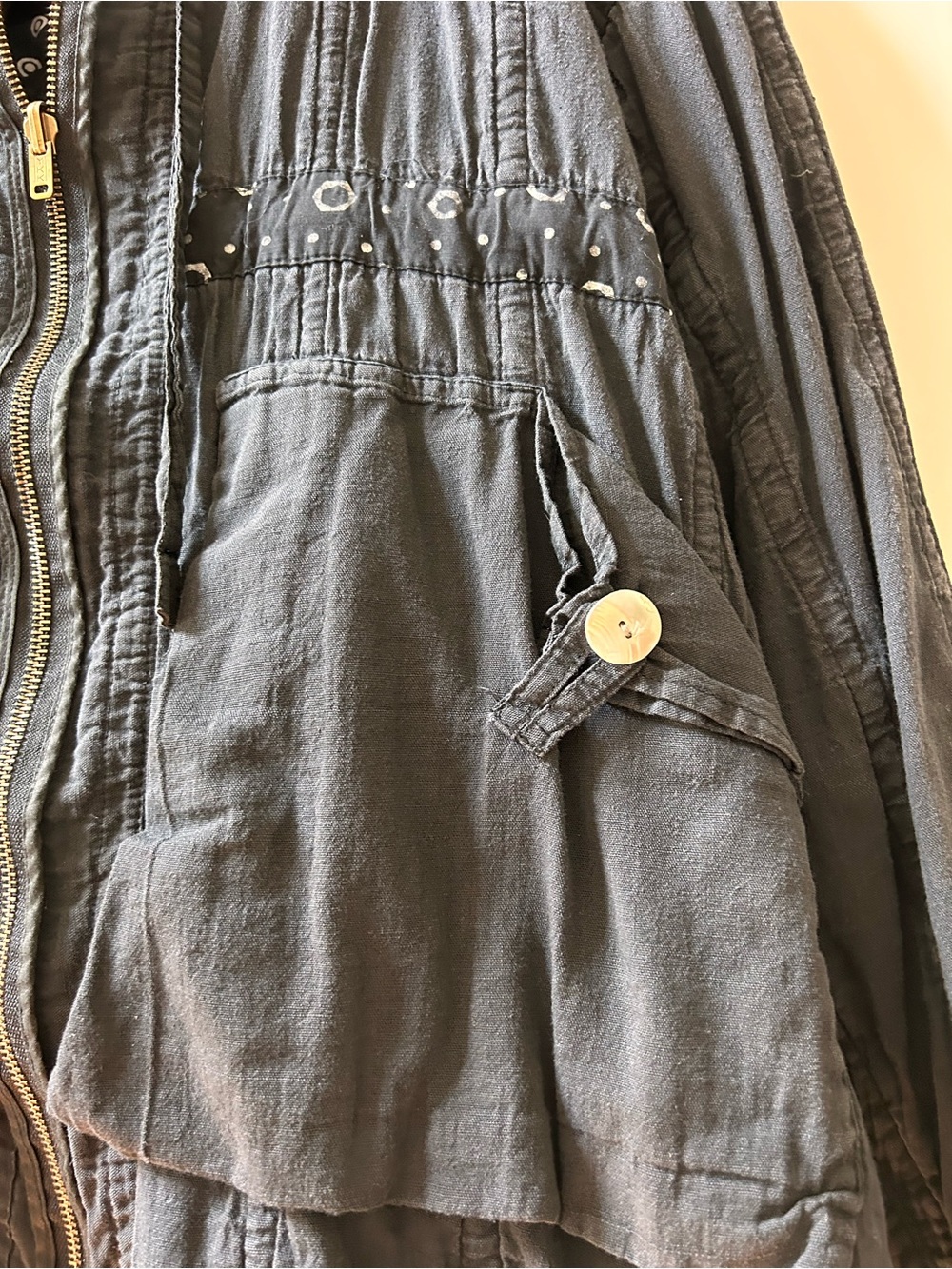 Village Sport Shoppes Carmel-by-the-Sea woven reversible Lagenlook jacket. Artsy - Picture 3 of 14